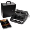 Remington Rand Model 5 Typewriter Black 1947 Deluxe Vintage #1401 Professionally Restored (Refurbished)