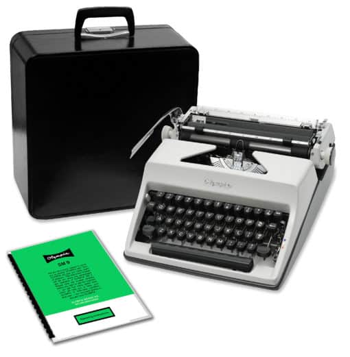Olympia SM8 Typewriter Gray 1969 Vintage #1428 (Professionally Restored / Refurbished)