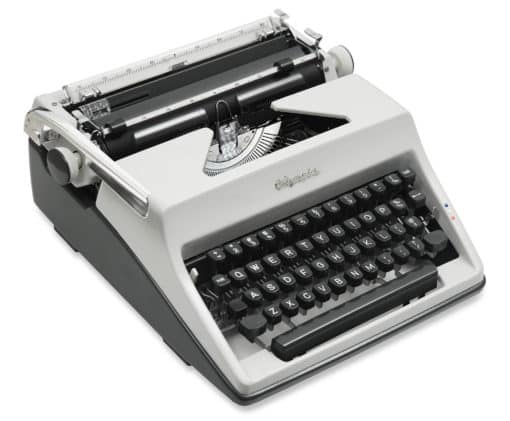 Olympia SM8 Typewriter Gray 1969 Vintage #1428 (Professionally Restored / Refurbished) - Image 2