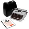 Gray 1958 Olympia SM3 De Luxe Vintage Manual Typewriter for Sale 01