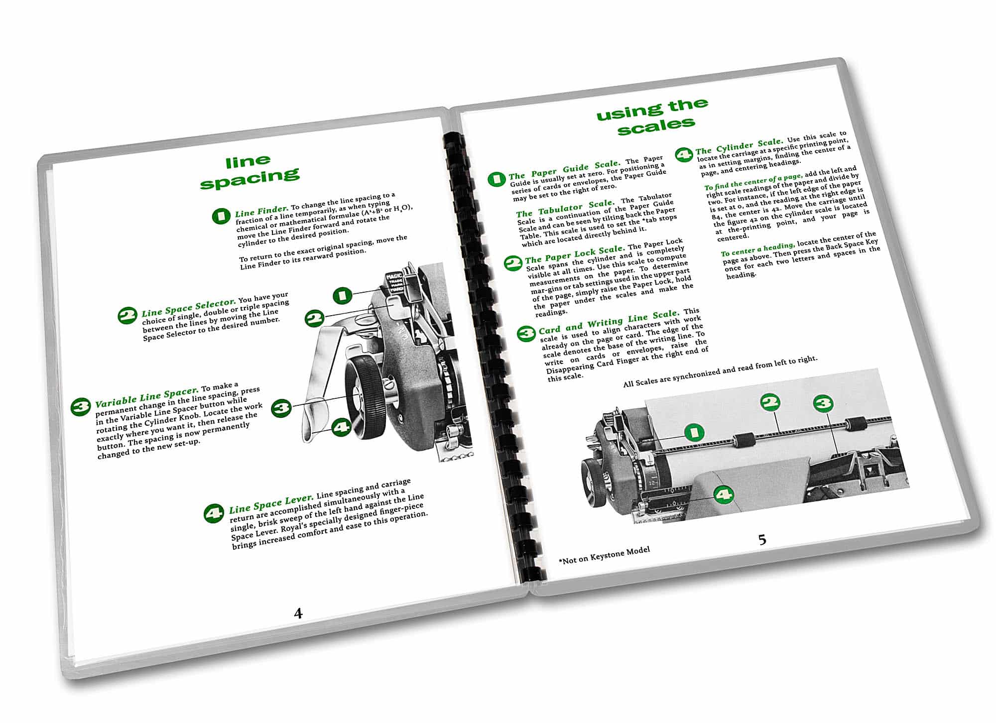 Royal Quiet De Luxe Typewriter (1950 - 1954) Operating Instructions User Manual - Image 3