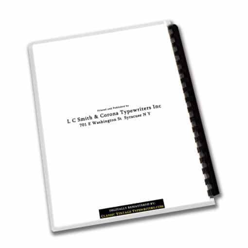 Smith-Corona Silent / Sterling Typewriter Operating Instructions User Manual (Floating Shift models) - Image 4