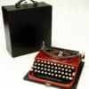 Remington Model 3 Manual Typewriter Red / Maroon 1931 Antique #1108 Professionally Restored (Refurbished)