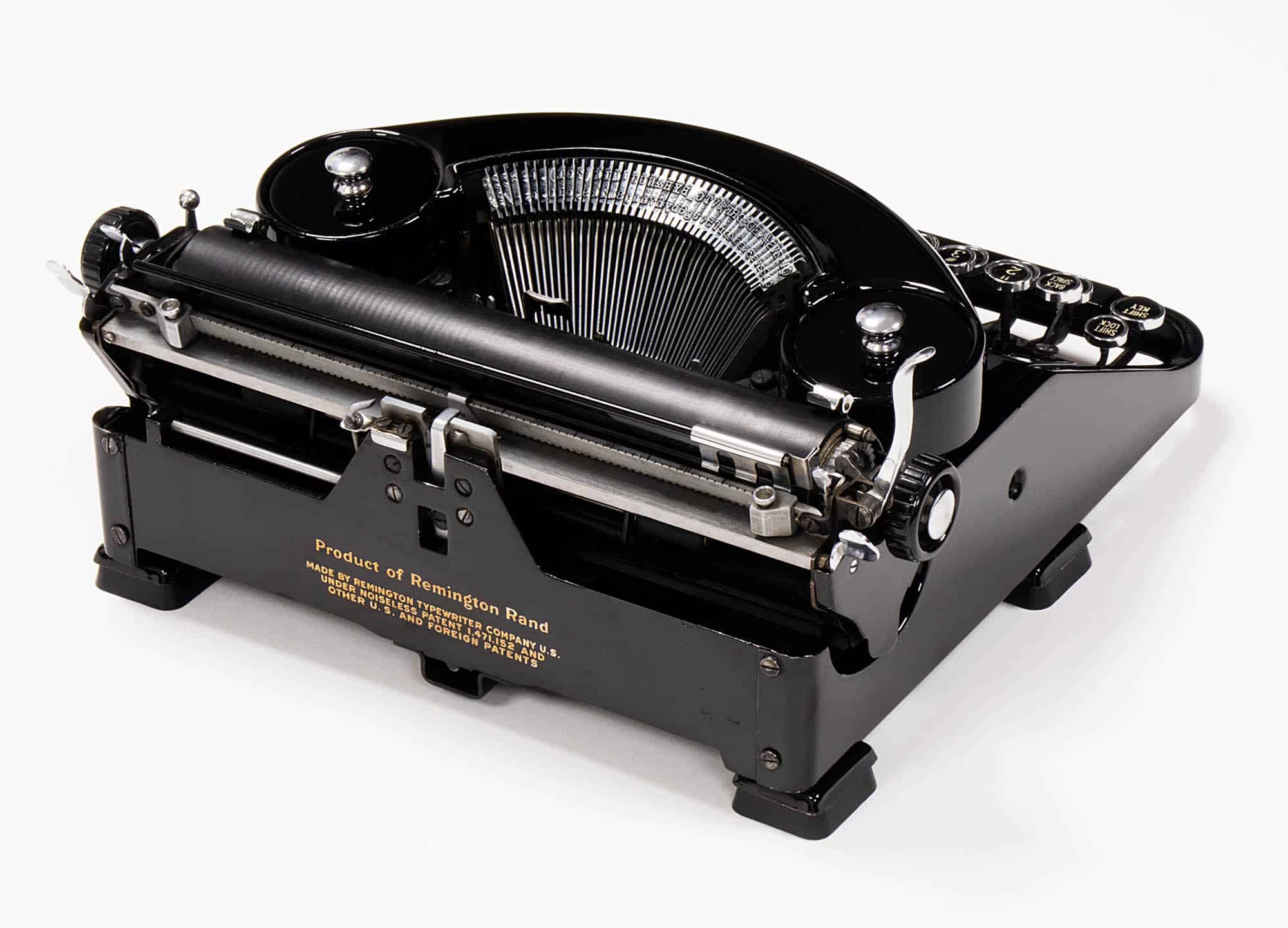 Remington Noiseless Model Seven 7 Manual Typewriter Glossy-Black 1936 Antique Vintage #1157 Professionally Restored (Refurbished) - Image 7