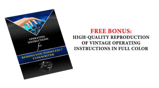 Remington Noiseless Model Seven 7 Manual Typewriter Glossy-Black 1936 Antique Vintage #1157 Professionally Restored (Refurbished) - Image 3