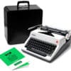 Olympia SM8 Manual Typewriter White 1970 Vintage #1210 Professionally Restored (Refurbished)