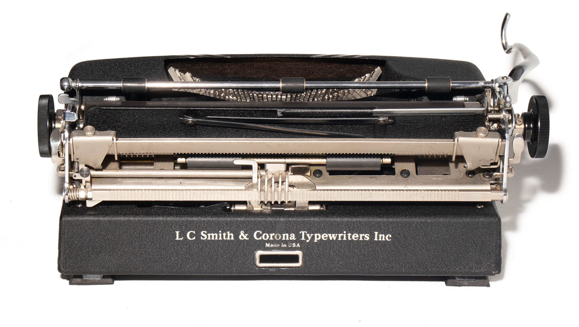 Smith-Corona Silent Manual Typewriter Black 1947 Vintage #1434 Professionally Restored (Refurbished) - Image 4