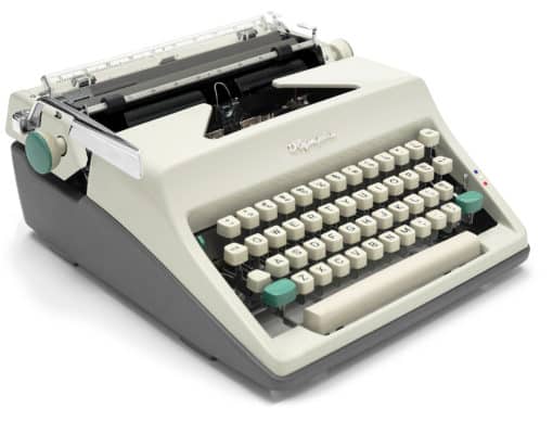 Olympia SM8 Manual Typewriter White 1966 Vintage #1440 Professionally Restored (Refurbished) - Image 2
