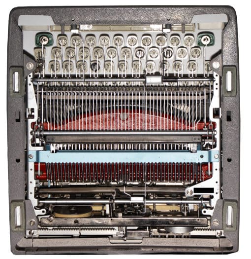 Olympia SM8 Manual Typewriter White 1966 Vintage #1440 Professionally Restored (Refurbished) - Image 5