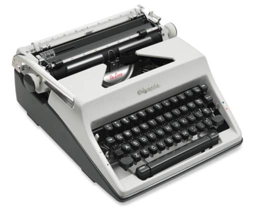 Olympia SM9 De Luxe Manual Typewriter Gray 1969 Vintage #1441 Professionally Restored (Refurbished) - Image 2