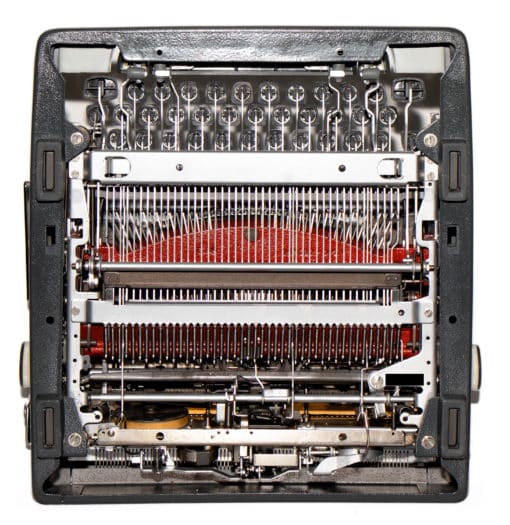 Olympia SM9 De Luxe Manual Typewriter Gray 1969 Vintage #1441 Professionally Restored (Refurbished) - Image 4