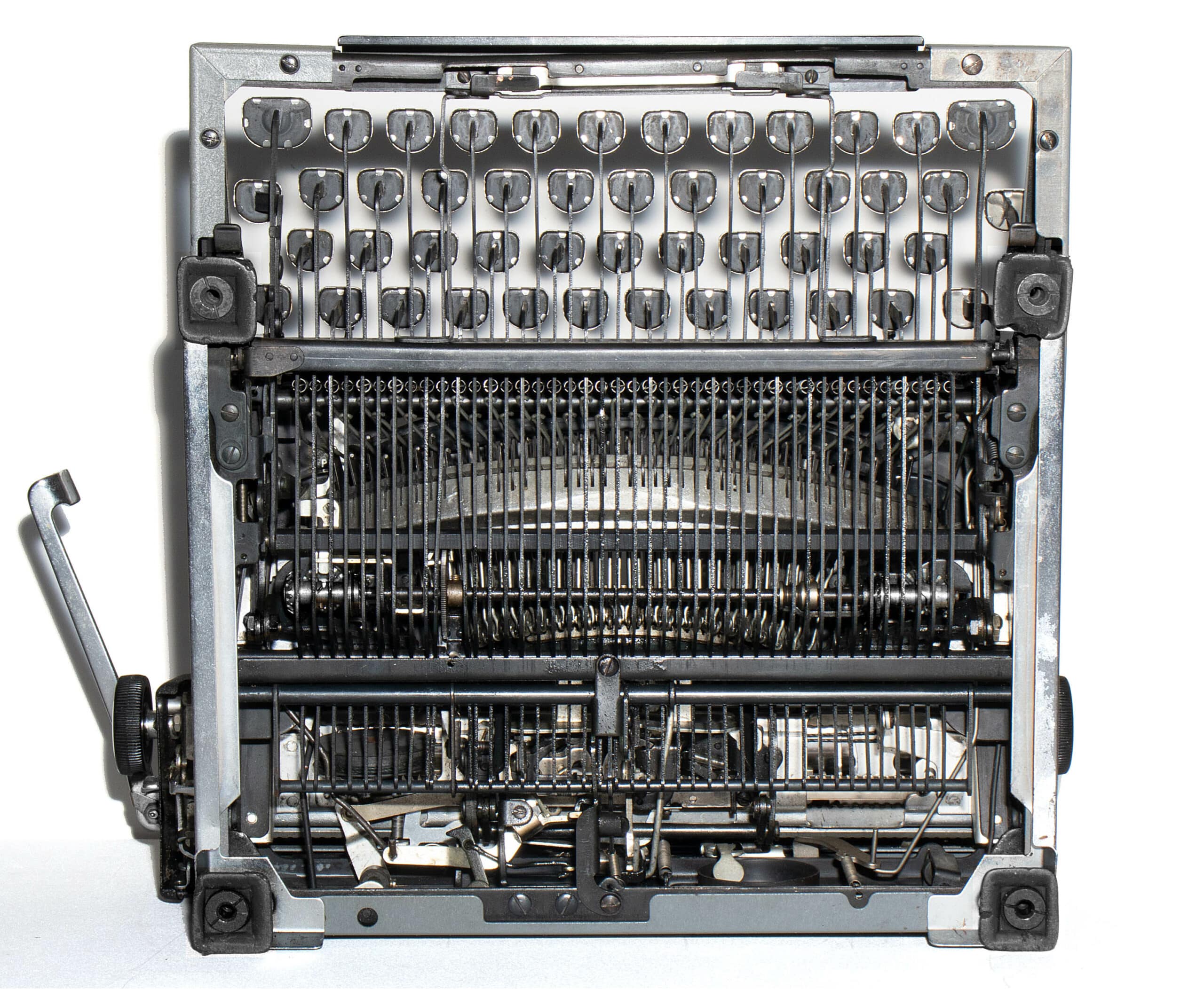 Royal Quiet De Luxe Manual Typewriter Gray 1948 Vintage #1452 Professionally Restored (Refurbished) - Image 6