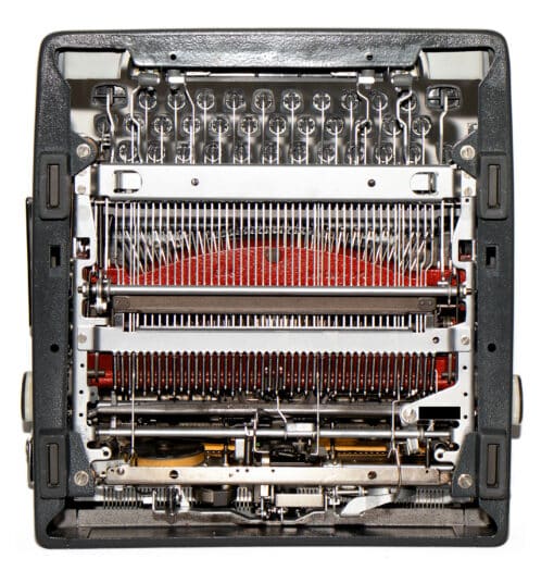 Olympia SM9 De Luxe Manual Typewriter Gray/Grey 1969 Vintage #1469 Professionally Restored (Refurbished) - Image 4