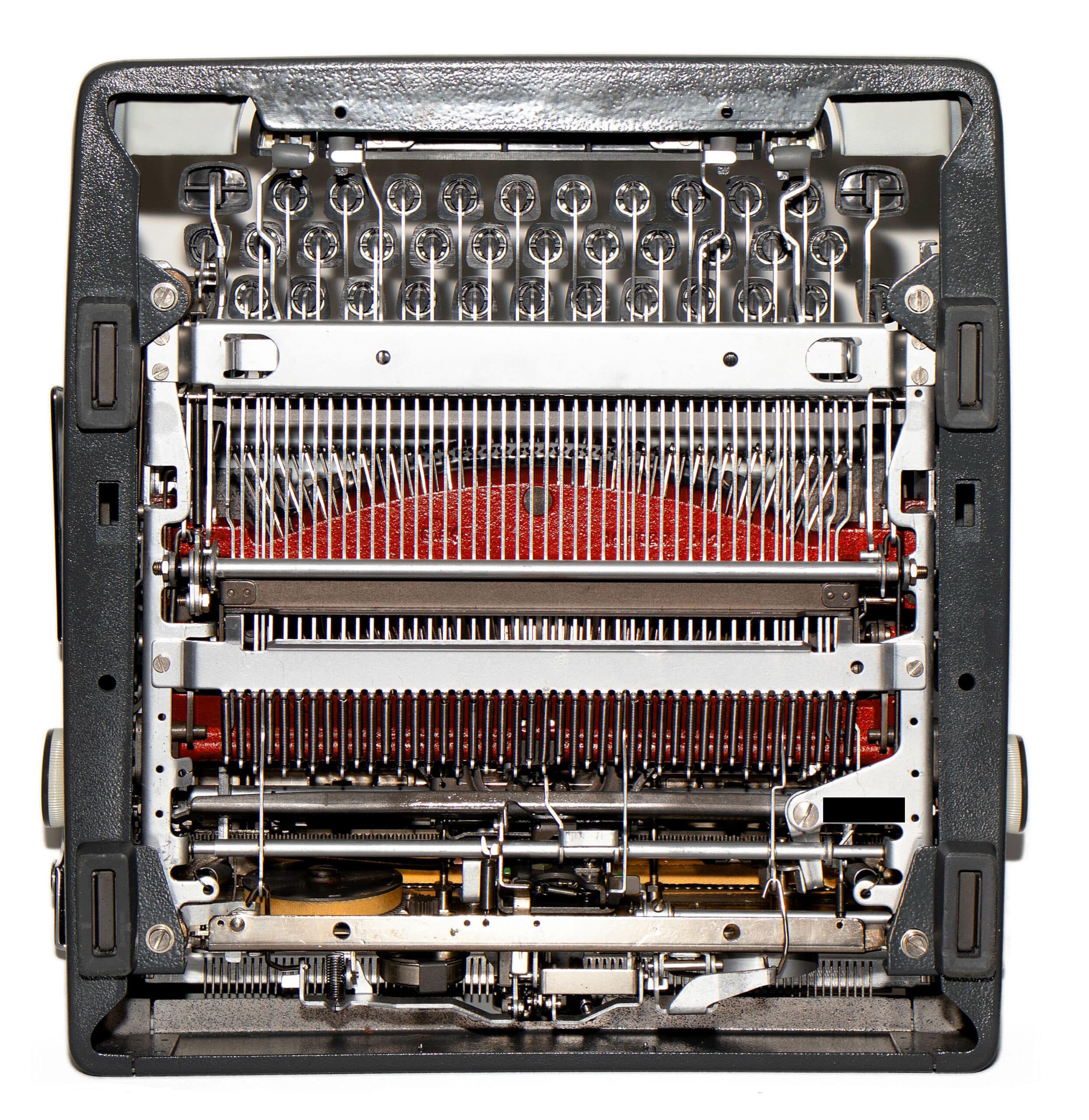 Olympia SM9 De Luxe Manual Typewriter Gray/Grey 1969 Vintage #1469 Professionally Restored (Refurbished) - Image 4