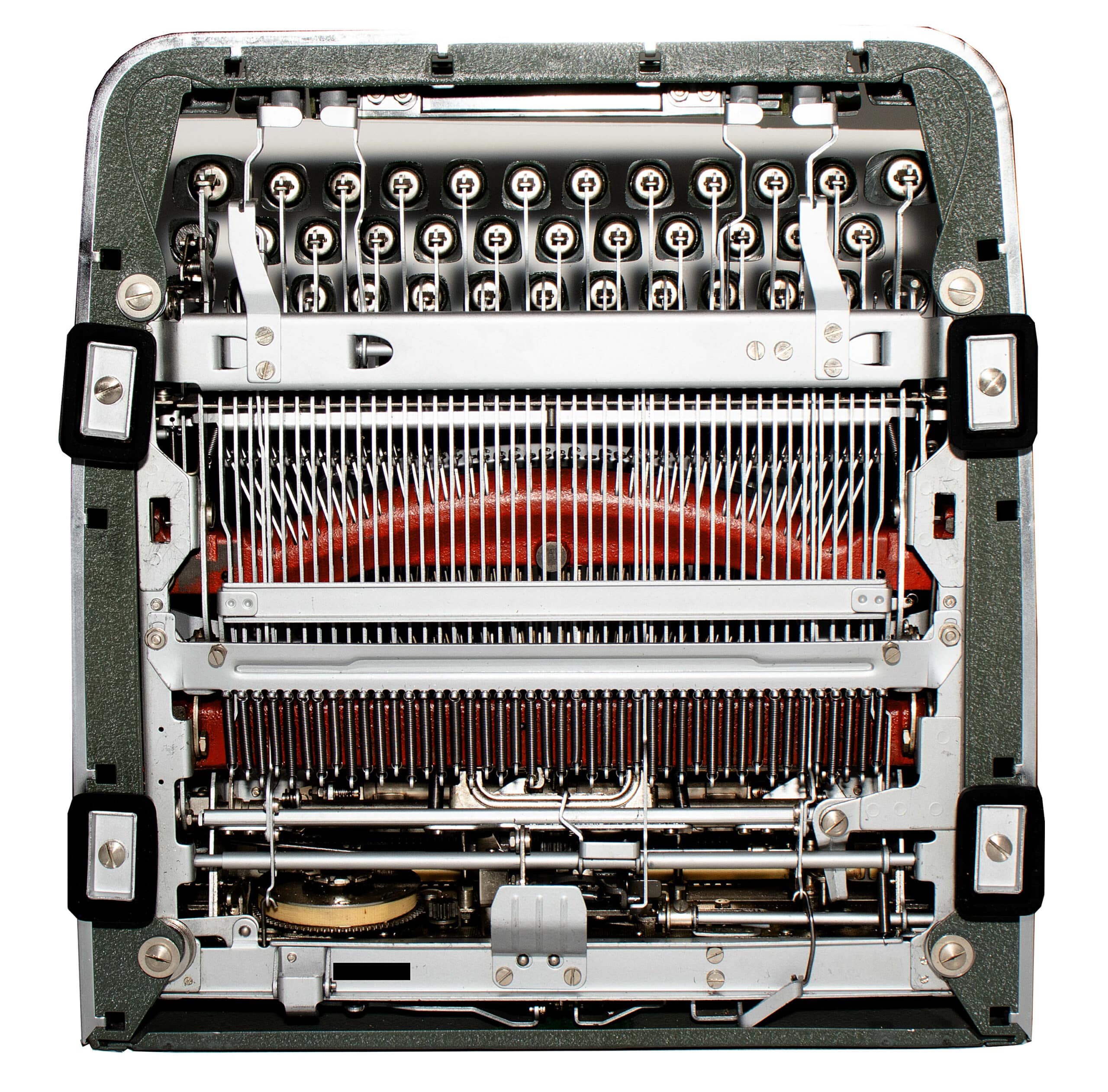 SOLD! Restored Green 1960 Olympia SM4 Manual Typewriter, New Platen, Vintage #1464 - Image 5