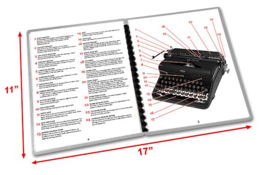 Royal Arrow Typewriter (1940-1947) Operating Instructions User Manual - Image 2