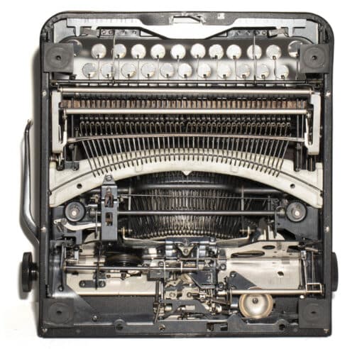 Smith-Corona Sterling Manual Typewriter Black 1947 Floating Shift Vintage #1472 Professionally Restored (Refurbished) - Image 6