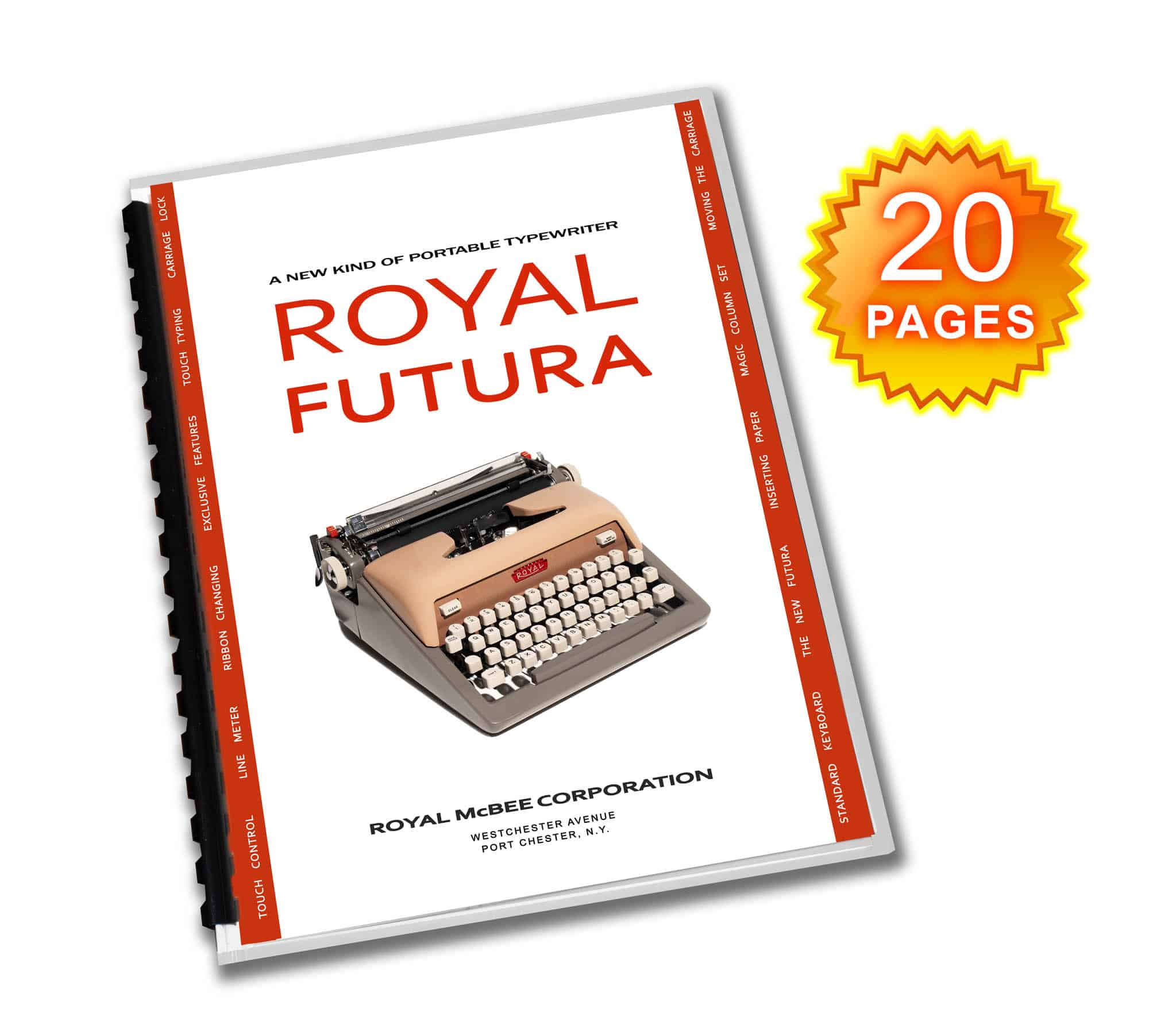 Royal Futura 400/800 Typewriter (1958 – 1963) Operating