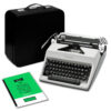 Olympia SM9 De Luxe Manual Typewriter for Sale Gray/Grey 1969 Vintage Professionally Restored (Refurbished)