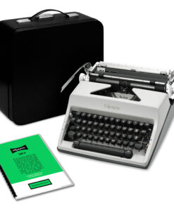 Olympia SM9 De Luxe Manual Typewriter for Sale Gray/Grey 1969 Vintage Professionally Restored (Refurbished)