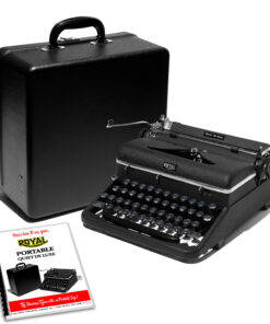 Royal Quiet De Luxe Manual Typewriter for Sale Black 1946 Vintage Professionally Restored (Refurbished)