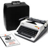 Olympia SM8 Manual Typewriter for Sale White 1971 Vintage Professionally Restored (Refurbished)