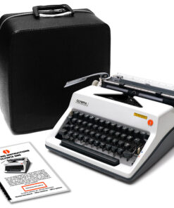 Olympia SM8 Manual Typewriter for Sale White 1971 Vintage Professionally Restored (Refurbished)