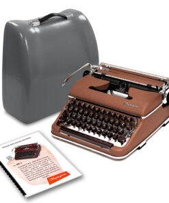 Olympia SM3 De Luxe Manual Typewriter for Sale Brown 1956 Vintage Professionally Restored (Refurbished)