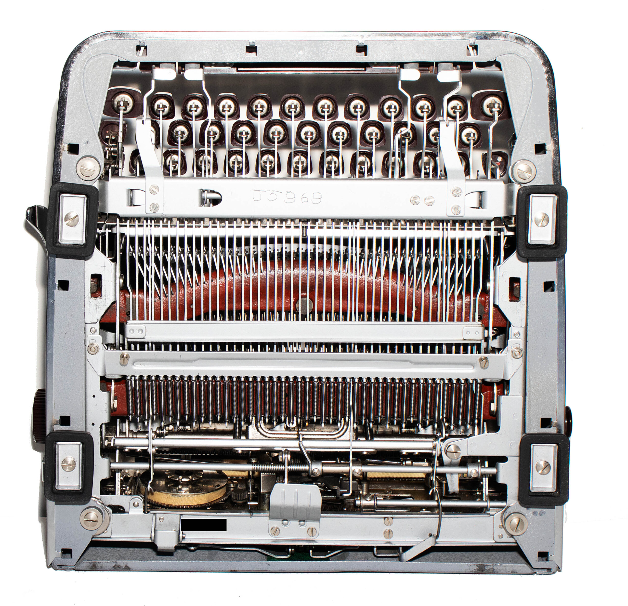 Olympia SM4 Manual Typewriter Gray 1959 Vintage #1499 Professionally Restored (Refurbished) Similar to SM3 De Luxe - Image 6