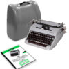 Olympia SM4 Manual Typewriter for Sale Gray 1959 Vintage Professionally Restored (Refurbished) Similar to SM3 De Luxe