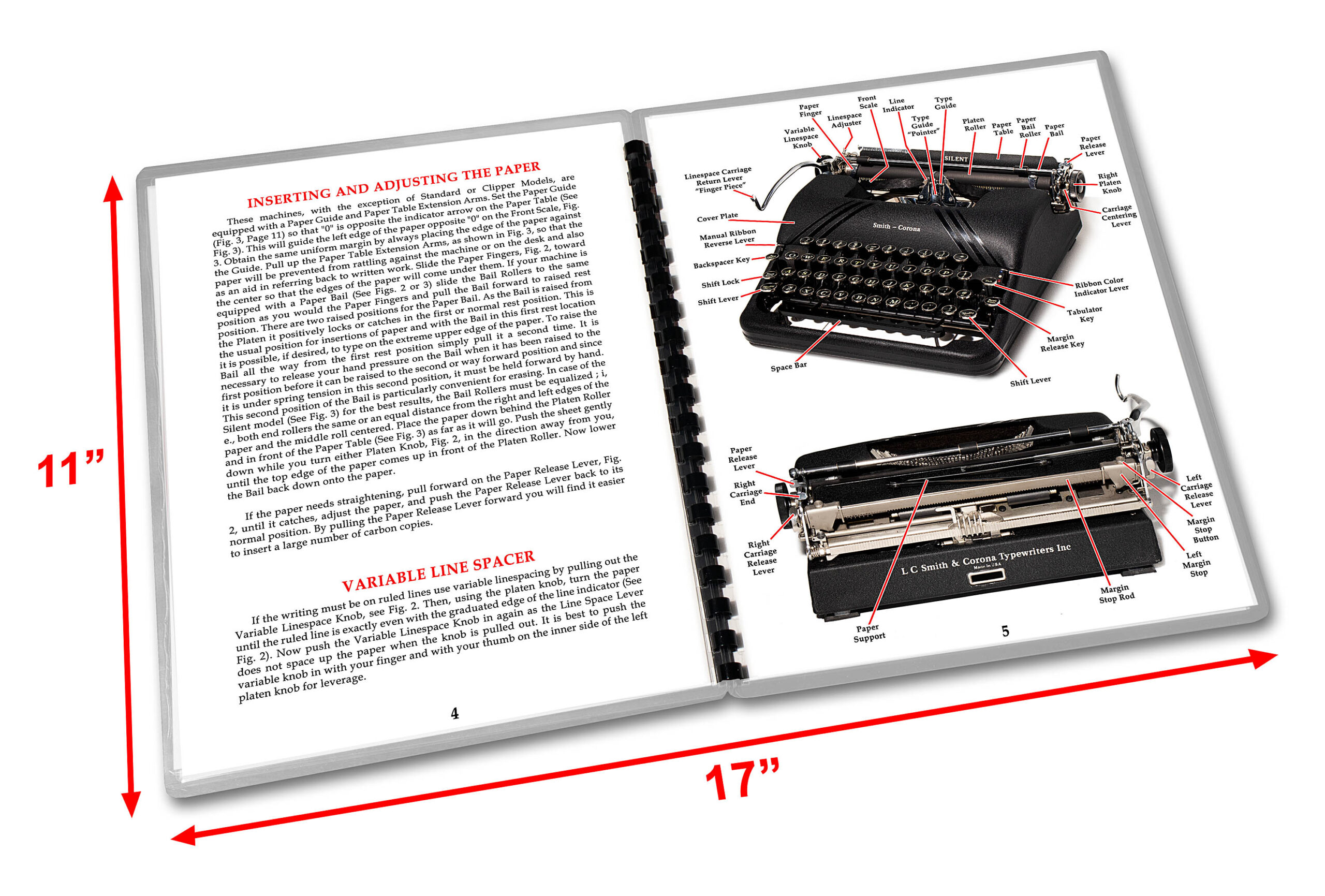 Smith-Corona Silent Typewriter (1939 - 1947) Operating Instructions User Manual Floating Shift - Image 2