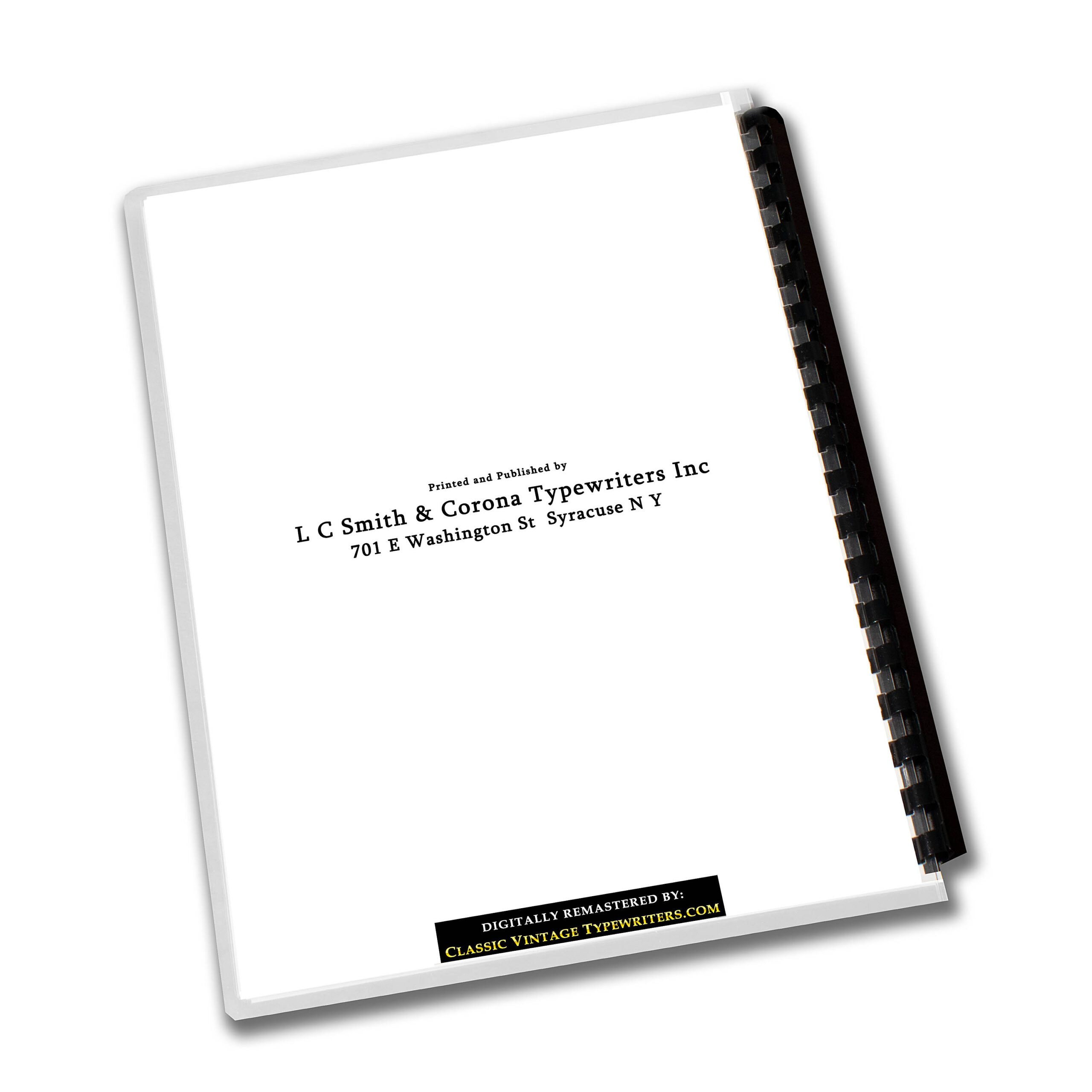 Smith-Corona Sterling Typewriter (1939 - 1947) Operating Instructions User Manual Floating Shift - Image 4