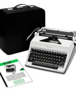 White 1969 Olympia SM9 De Luxe Typewriter Vintage Professionally Restored (Refurbished)