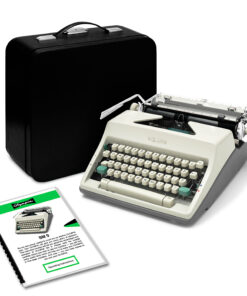 White 1966 Olympia SM9 De Luxe Typewriter Vintage Professionally Restored (Refurbished)