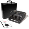 Black 1947 Smith-Corona Sterling Manual Typewriter Floating Shift Vintage Professionally Restored (Refurbished)