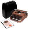 Brown 1955 Olympia SM3 De Luxe Manual Typewriter, New Platen, Vintage SM-3 Professionally Restored (Refurbished)