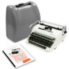 Glossy-White 1956 Olympia SM3 De Luxe Typewriter, New Platen, Vintage SM-3 Professionally Restored (Refurbished)