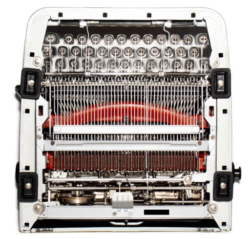 SOLD! Restored Glossy-White 1956 Olympia SM3 De Luxe Manual