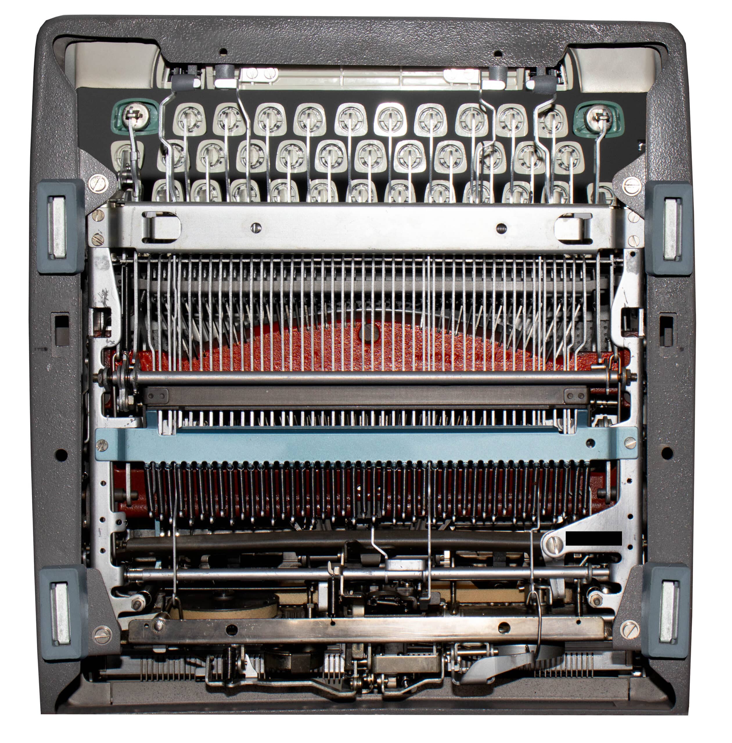 White 1965 Olympia SM9 De Luxe Typewriter for Sale, New Platen, Vintage SM-9 (Professionally Restored / Refurbished) - Image 6