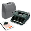 Green 1957 Olympia SM3 De Luxe Manual Typewriter, New Platen, Vintage SM-3 Professionally Restored (Refurbished)