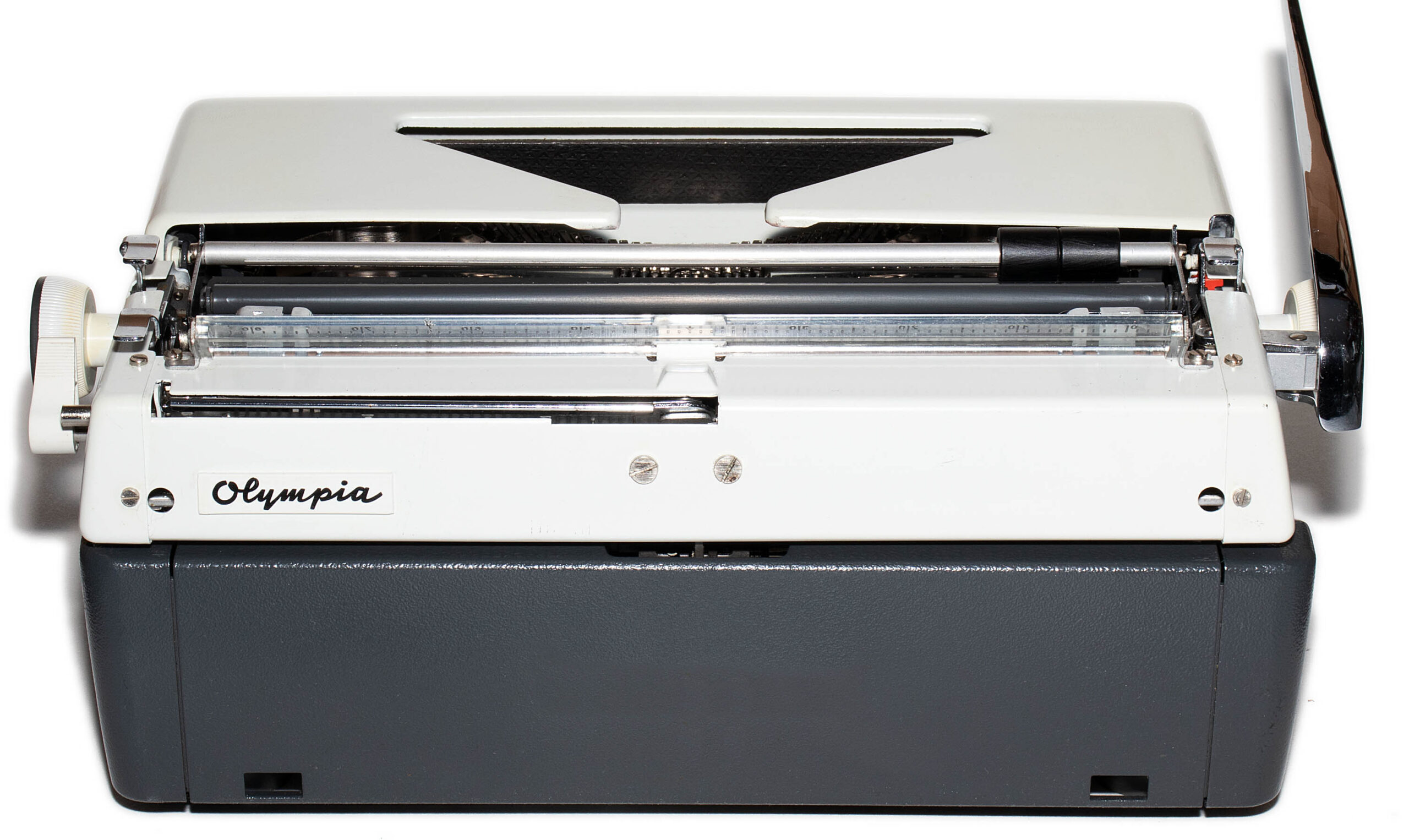 White 1976 Olympia SM9 De Luxe Typewriter, New Platen, Vintage SM-9, Professionally Restored (Refurbished) - Image 5