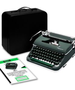Green 1960 Olympia SM4 Typewriter for Sale, New Platen, Vintage SM-4 (Professionally Restored / Refurbished)
