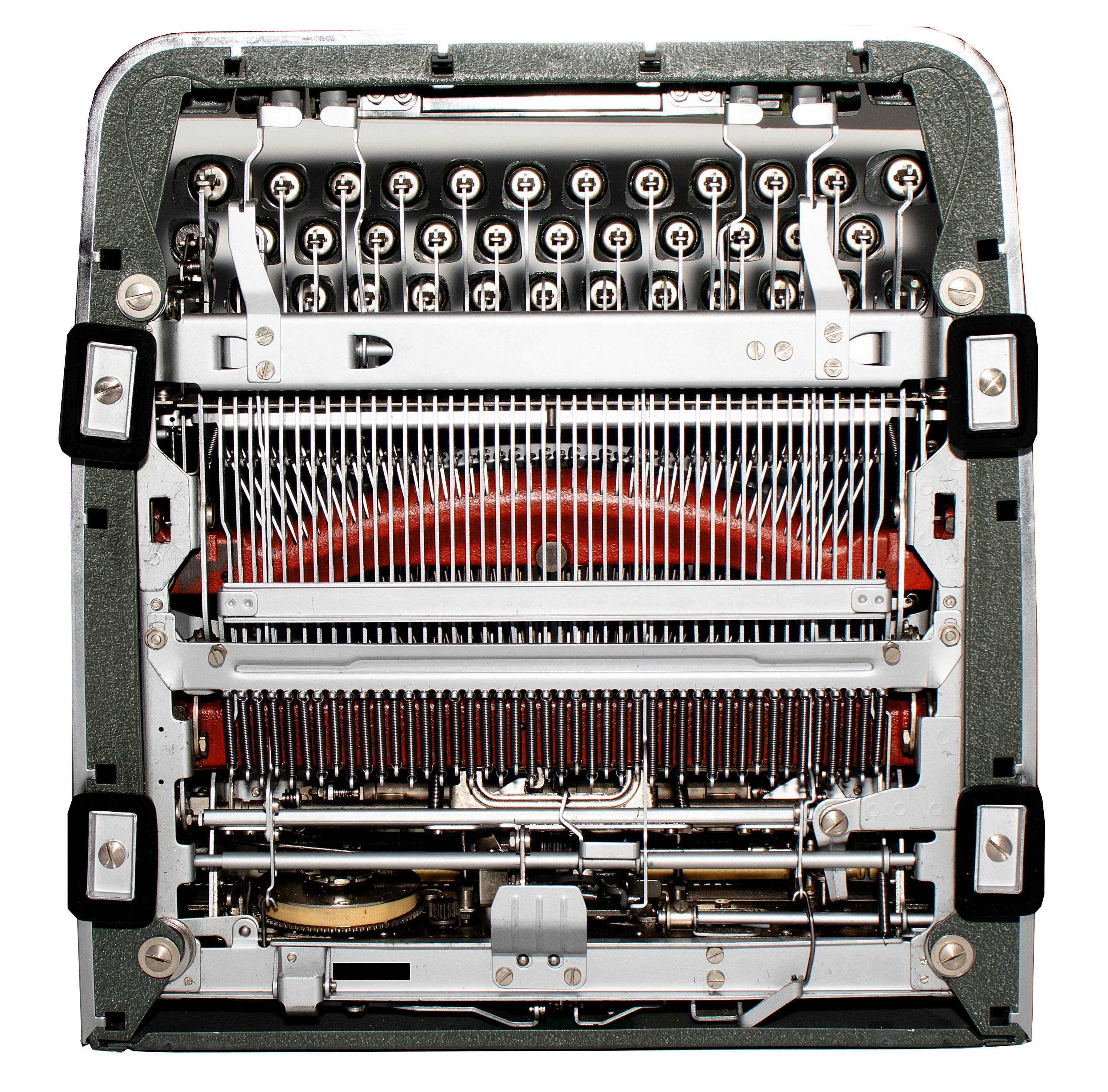 Green 1960 Olympia SM4 Manual Typewriter Vintage SM-4, New Platen, Professionally Restored (Refurbished) - Image 6